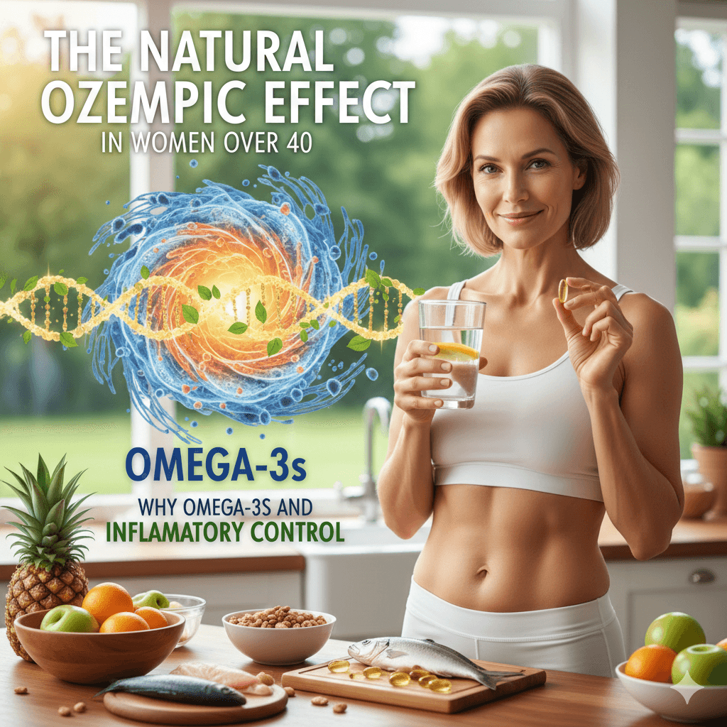 Why Omega-3s and Inflammatory Control are the Secret to the Natural Ozempic Effect in Women Over 40